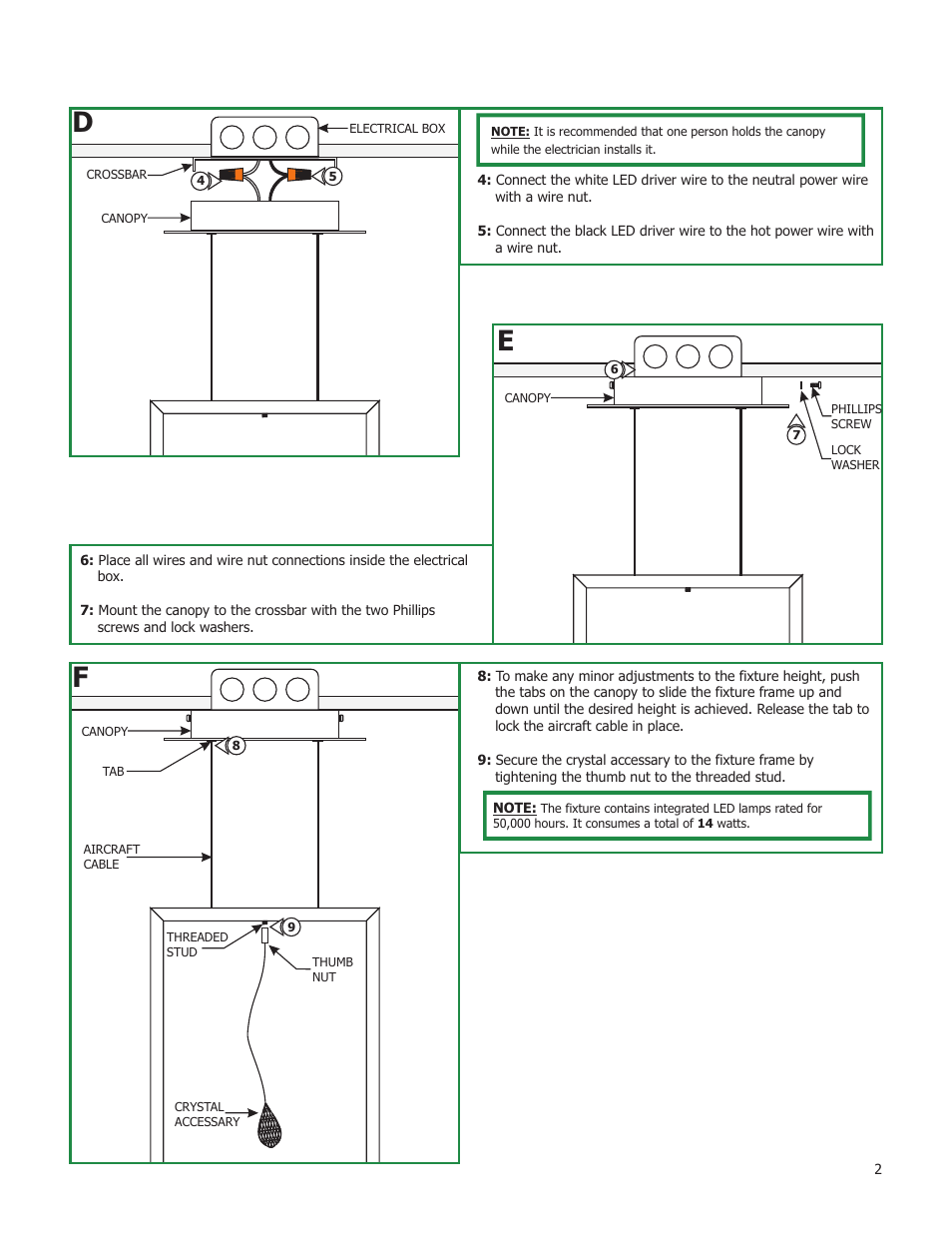 Edge Lighting Air LED User Manual | Page 2 / 2