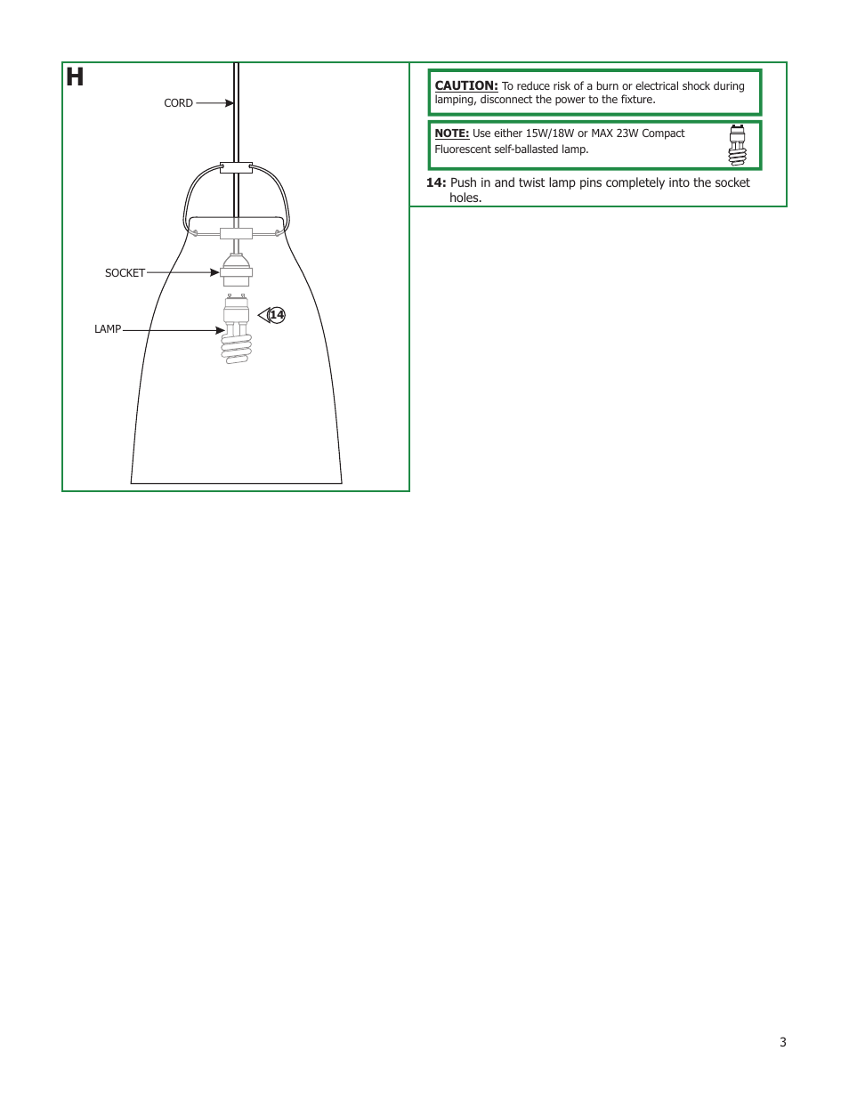 Edge Lighting Vessel 16 - Fluorescent GU24 User Manual | Page 3 / 3