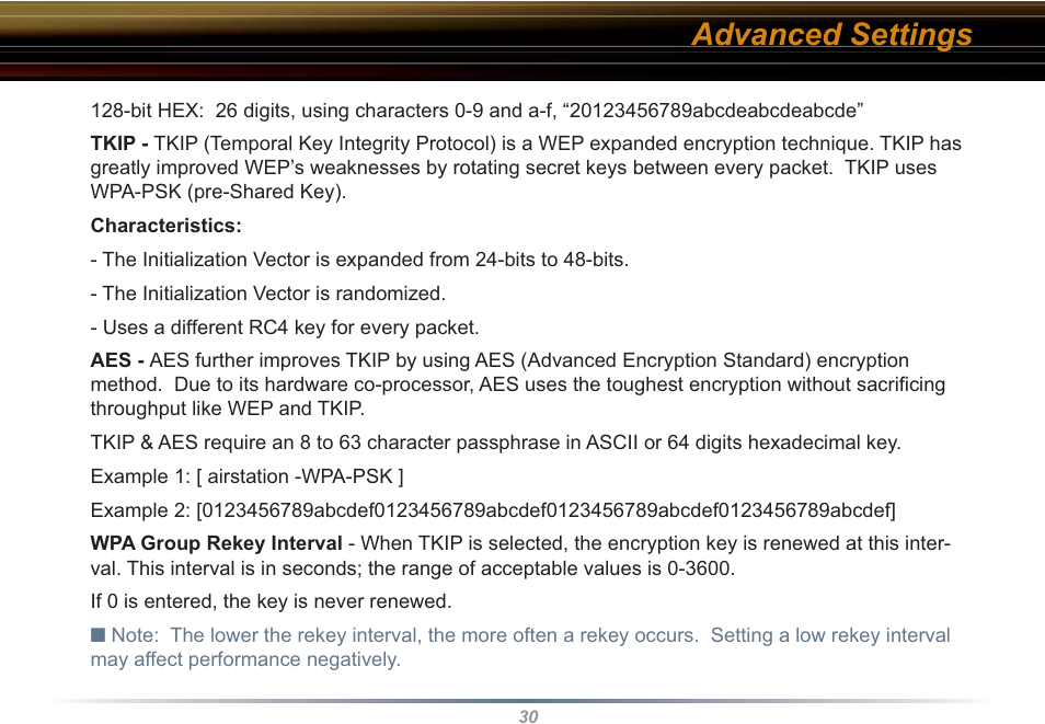 Advanced settings | Buffalo Technology WBR2-G54S User Manual | Page 30 / 95