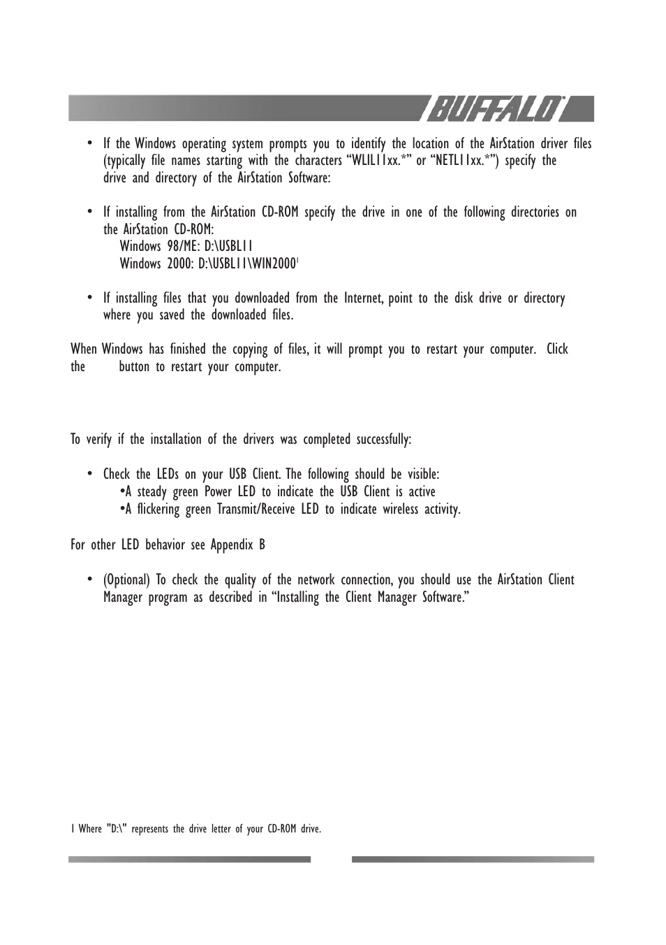 Buffalo Technology WLI-USB-L11G User Manual | Page 15 / 32