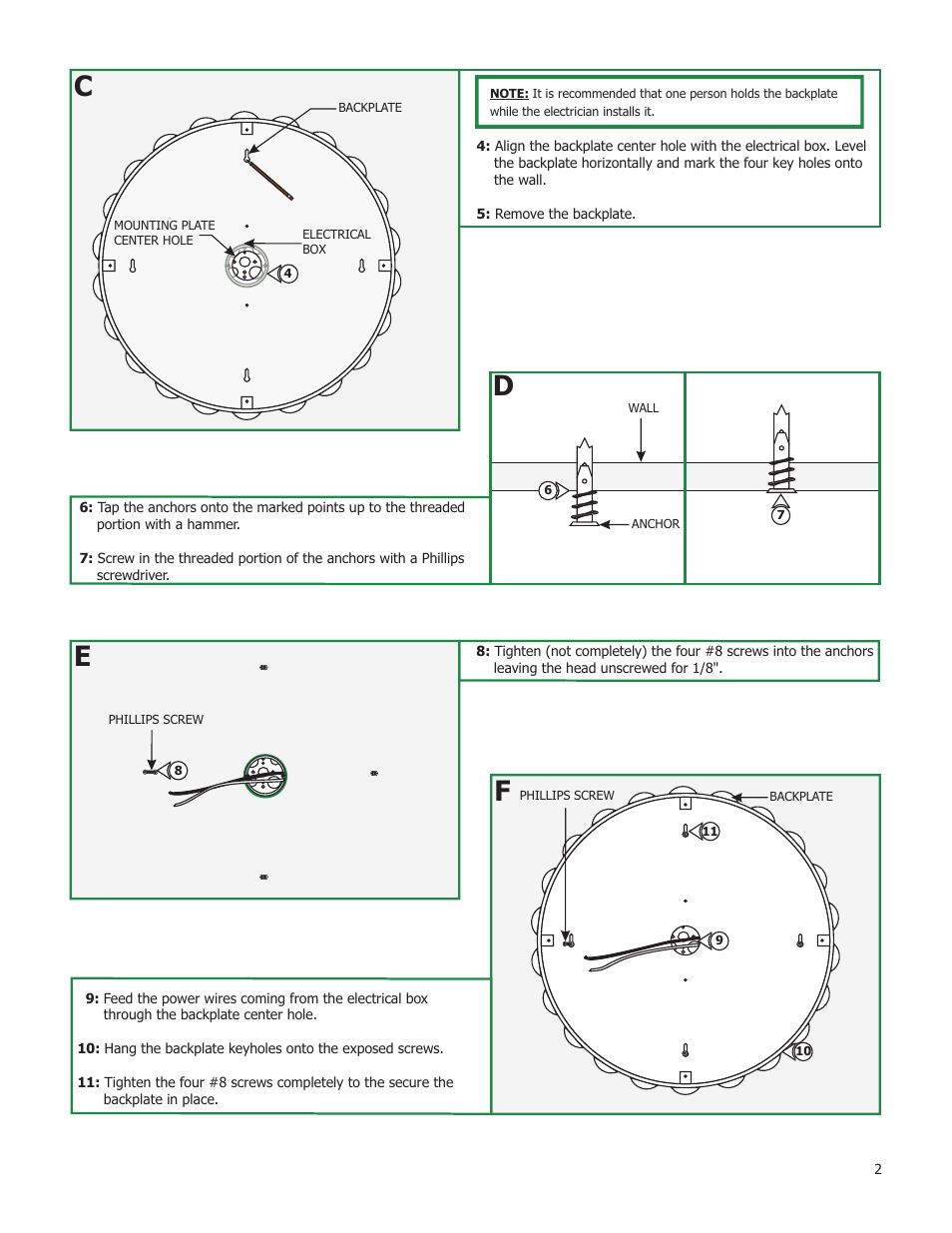 Edge Lighting Marilyn Square User Manual | Page 2 / 3