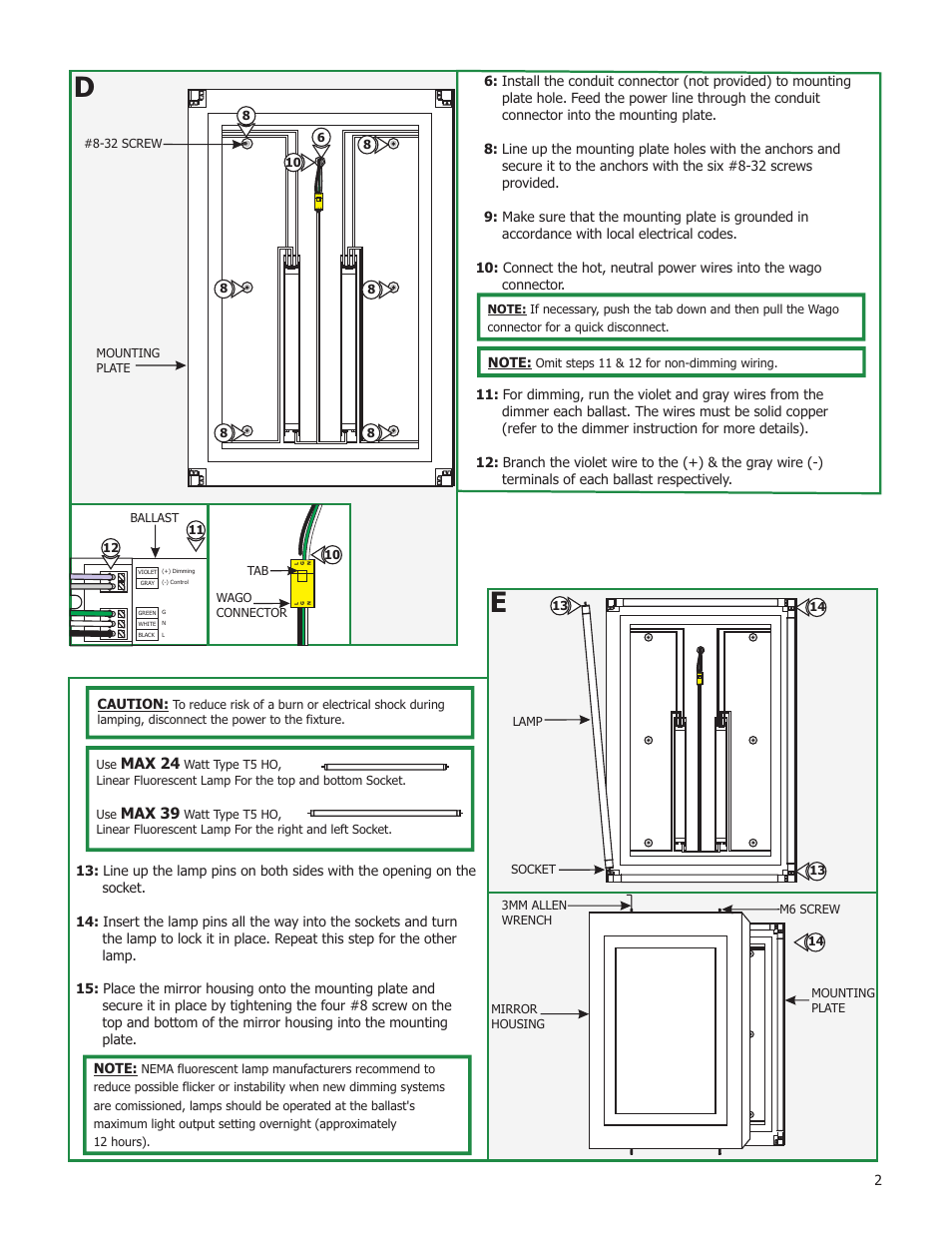 Edge Lighting Plaza Large Dimmable User Manual | Page 2 / 2