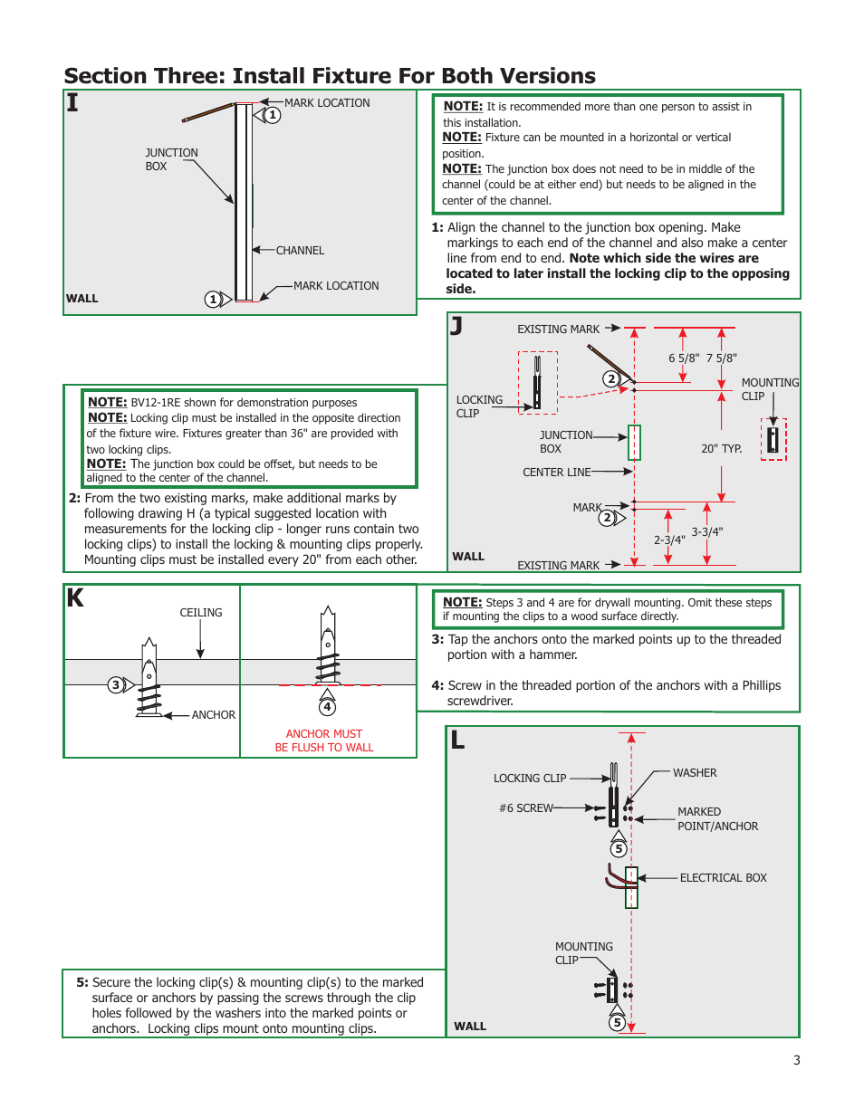 Edge Lighting Bardot Vanity User Manual | Page 3 / 4