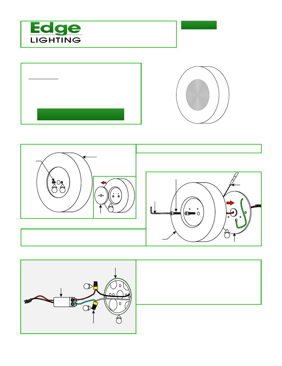 Edge Lighting Dial LED User Manual | 3 pages