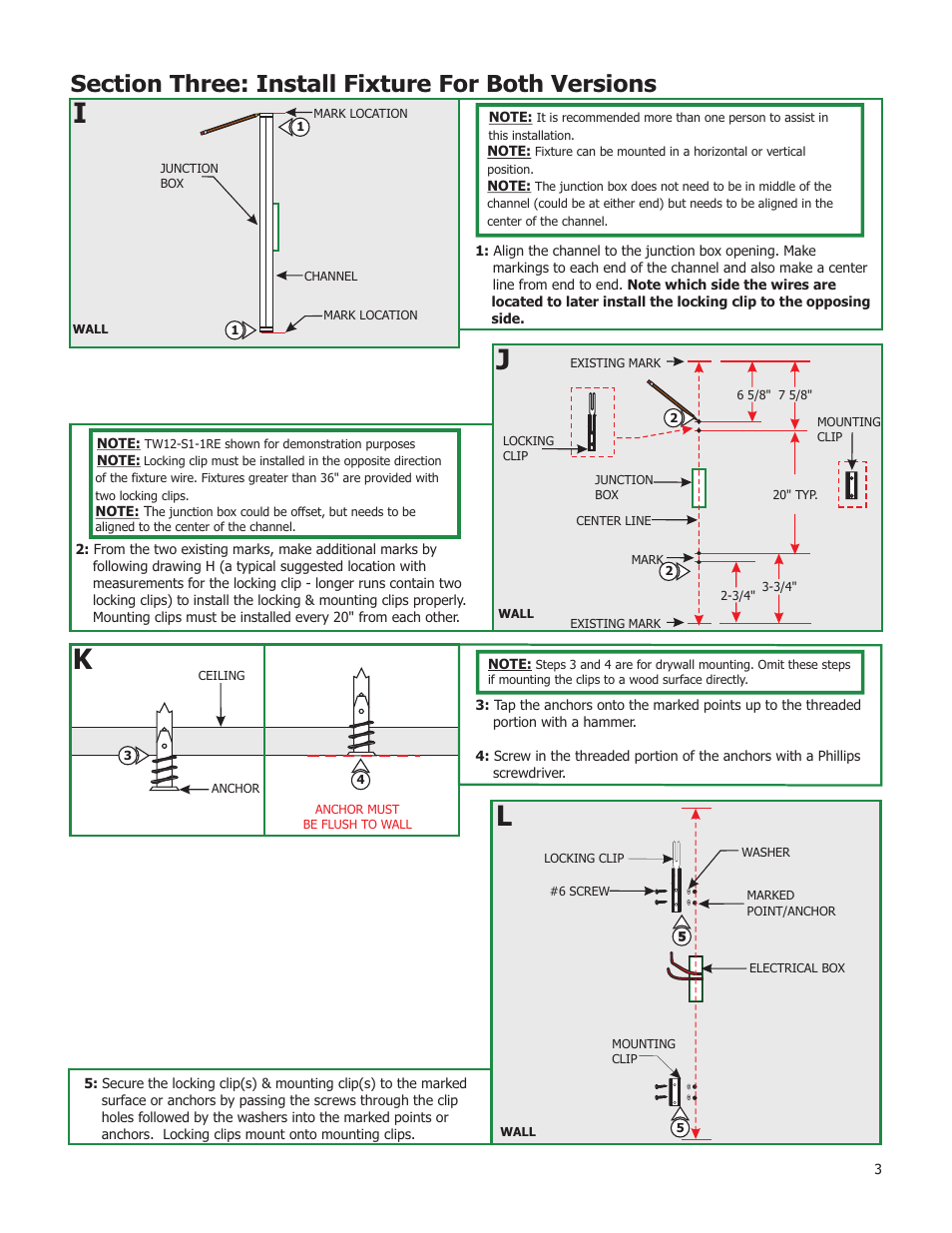 Edge Lighting Twiggy, Square 1" Lens User Manual | Page 3 / 4