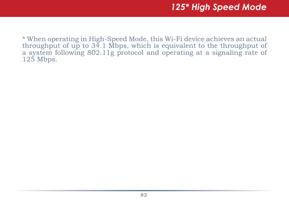 125* high speed mode | Buffalo Technology AirStation WHR-G54S User Manual | Page 93 / 93