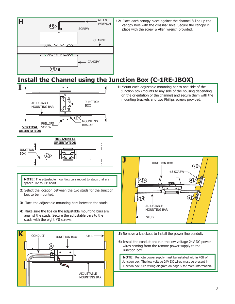 Edge Lighting Cirrus Channel, Direct 1" Lens User Manual | Page 3 / 5