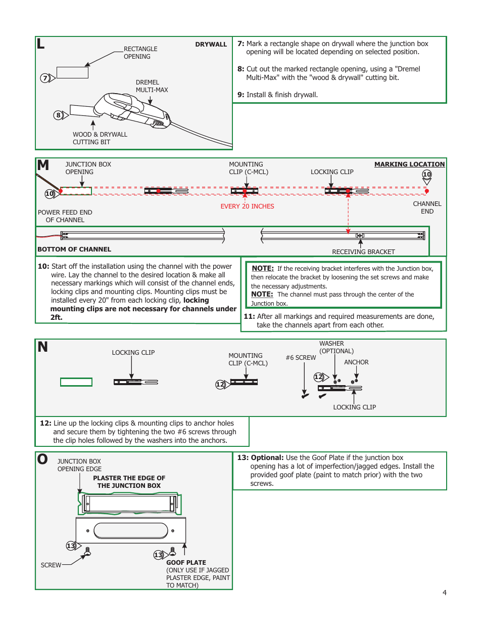 Edge Lighting Cirrus Channel, Direct 1" Lens User Manual | Page 4 / 5