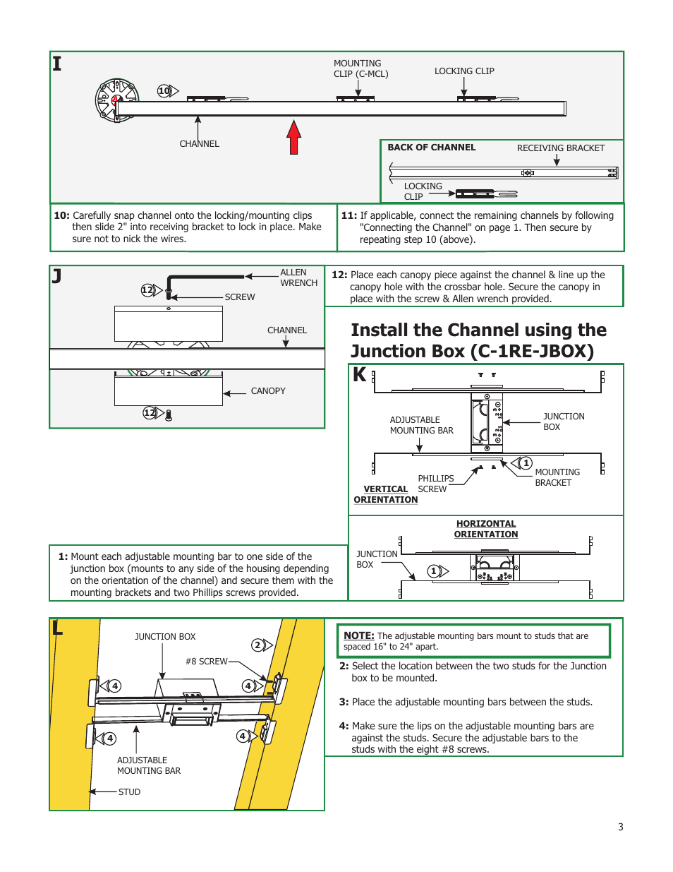 Edge Lighting Cirrus Channel, Wall Grazer User Manual | Page 3 / 5