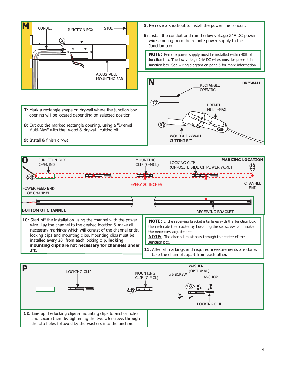 Edge Lighting Cirrus Channel, Wall Grazer User Manual | Page 4 / 5