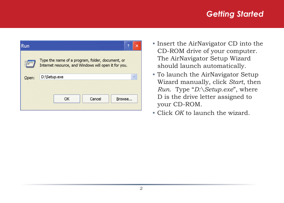 Getting started | Buffalo Technology WLI-U2-G300N User Manual | Page 2 / 13