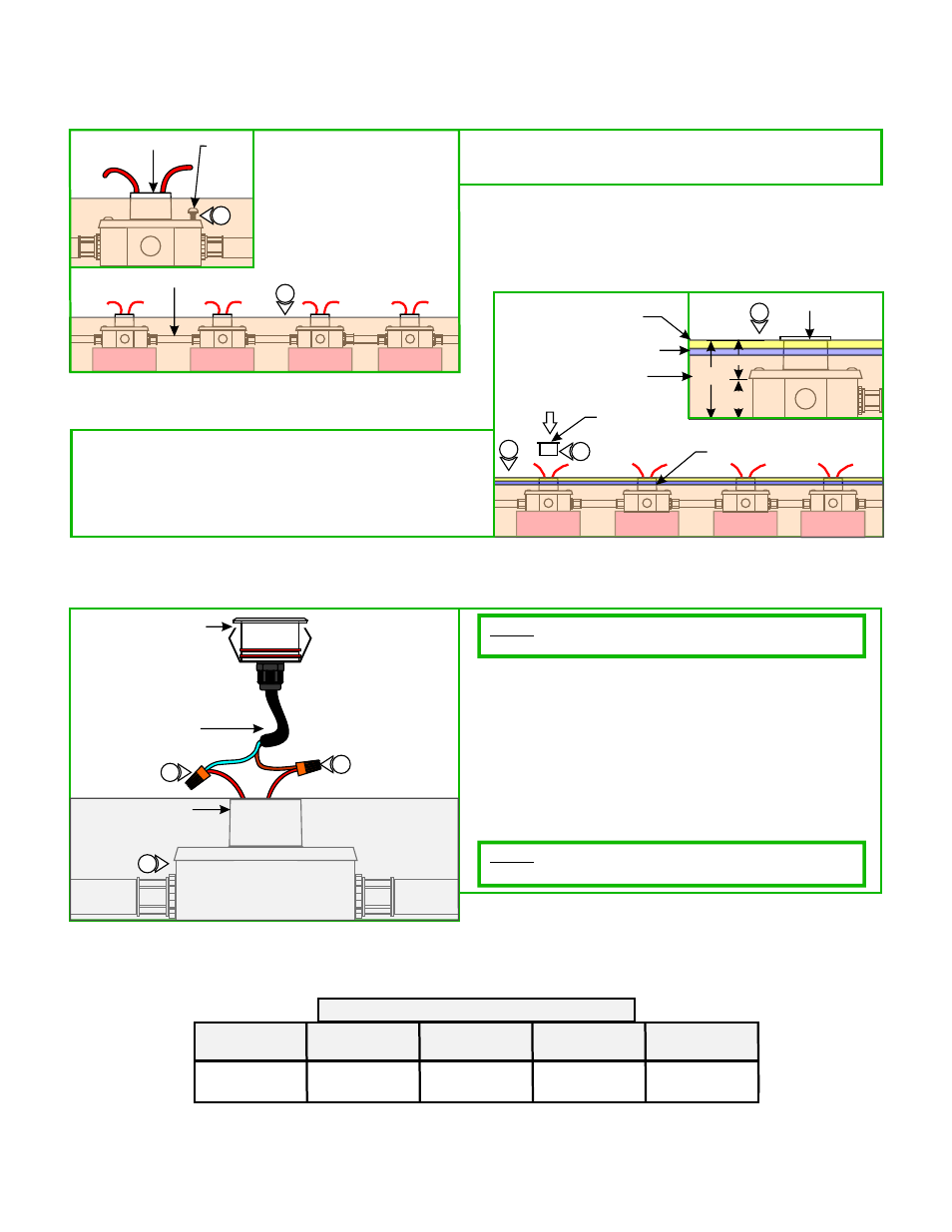 Indoor trim housing installation, Wiring the trims | Edge Lighting Miniport LED Components User Manual | Page 3 / 4