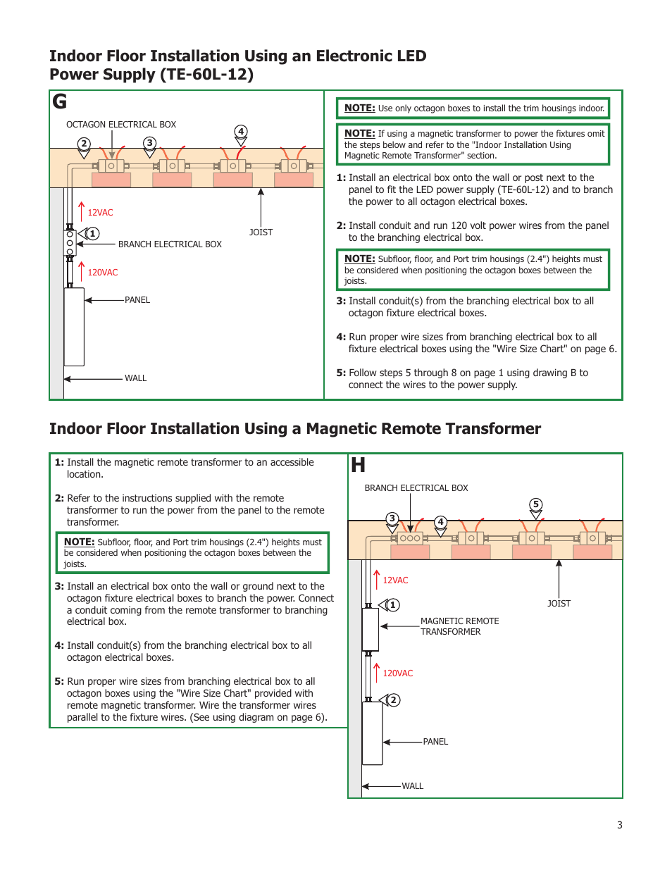 Edge Lighting Port LED Components User Manual | Page 3 / 6