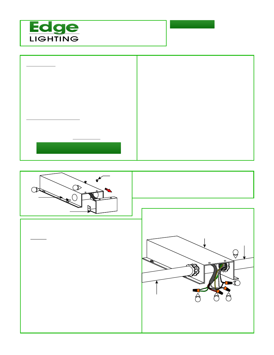 Edge Lighting PSB-60W-ELV-12VDC, 60 Watt 12 Volt DC Power Supply User Manual | 2 pages