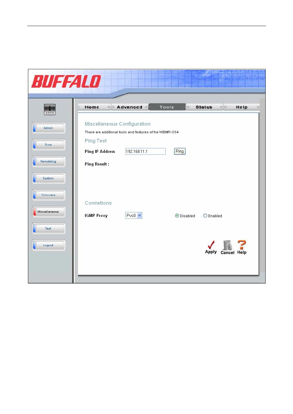 Miscellaneous, Ping test | Buffalo Technology WBMR-G54 User Manual | Page 102 / 121
