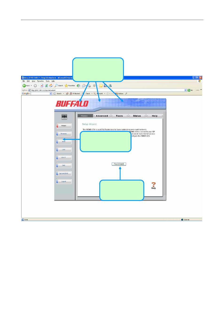 Configure the router | Buffalo Technology WBMR-G54 User Manual | Page 23 / 121