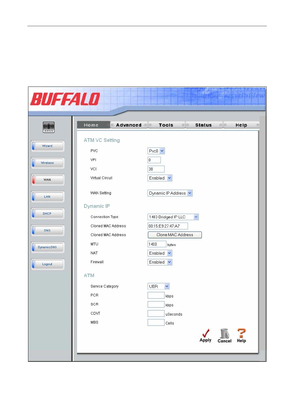 Dynamic ipaddress | Buffalo Technology WBMR-G54 User Manual | Page 43 / 121