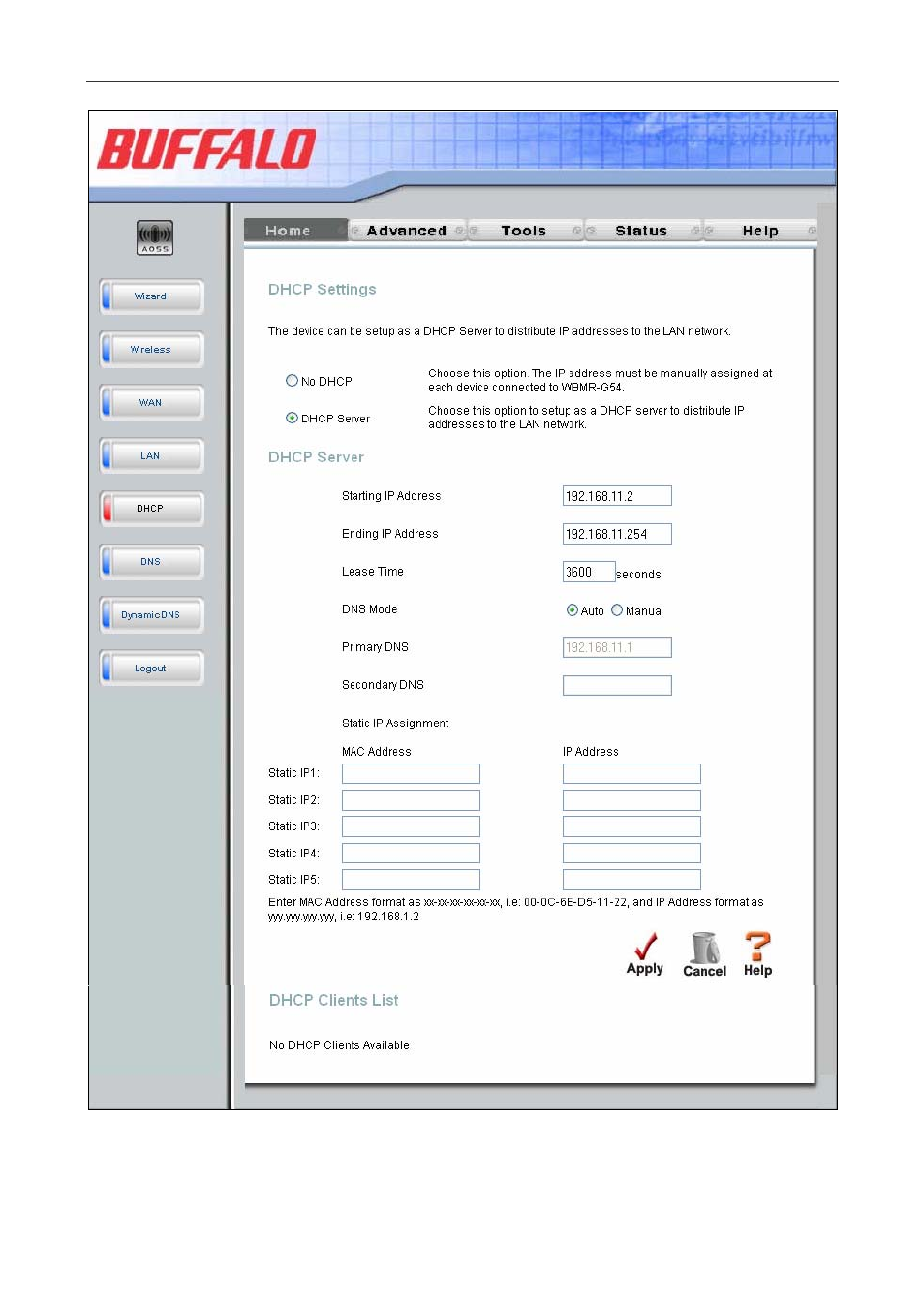 Buffalo Technology WBMR-G54 User Manual | Page 55 / 121