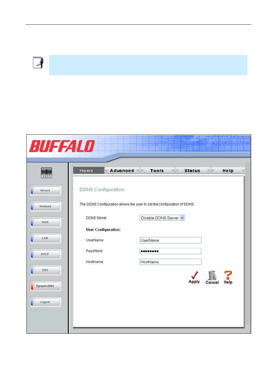 Dynamic dns | Buffalo Technology WBMR-G54 User Manual | Page 60 / 121