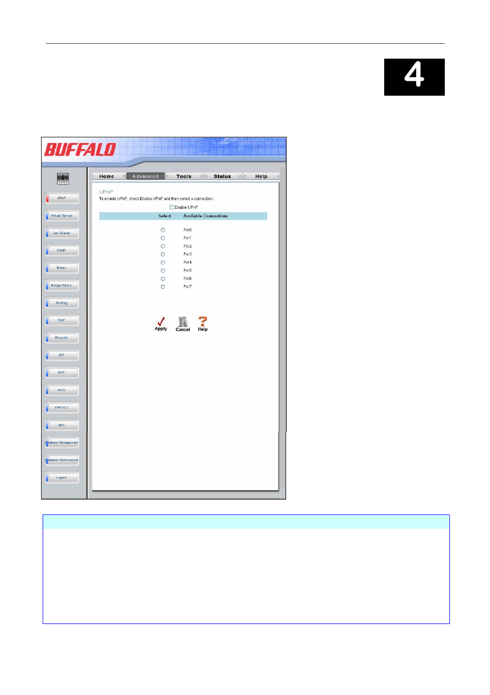 Advanced router management | Buffalo Technology WBMR-G54 User Manual | Page 65 / 121