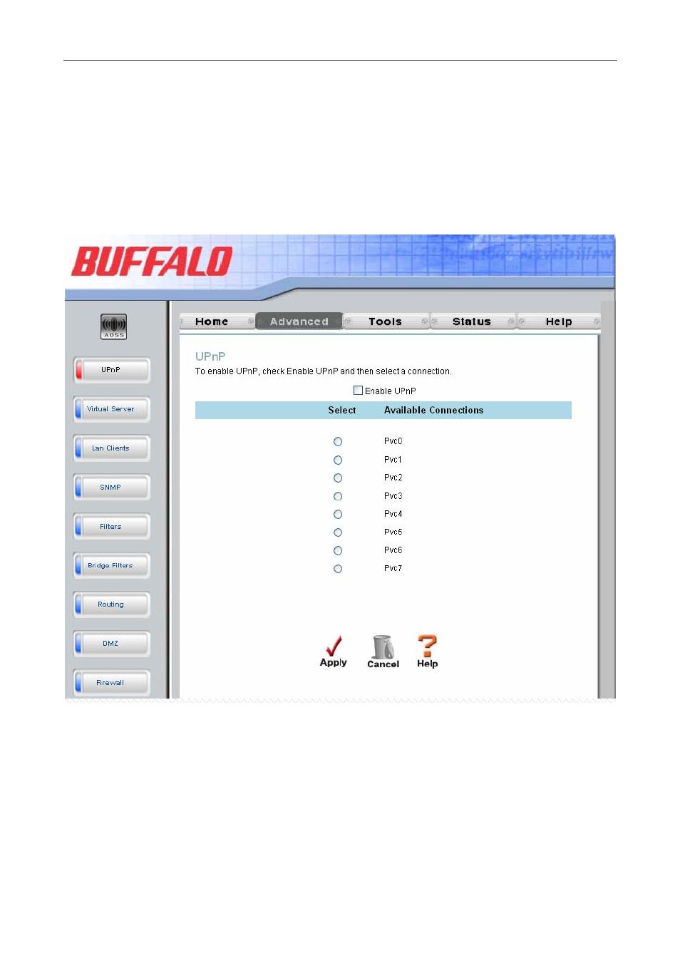 Upnp | Buffalo Technology WBMR-G54 User Manual | Page 67 / 121