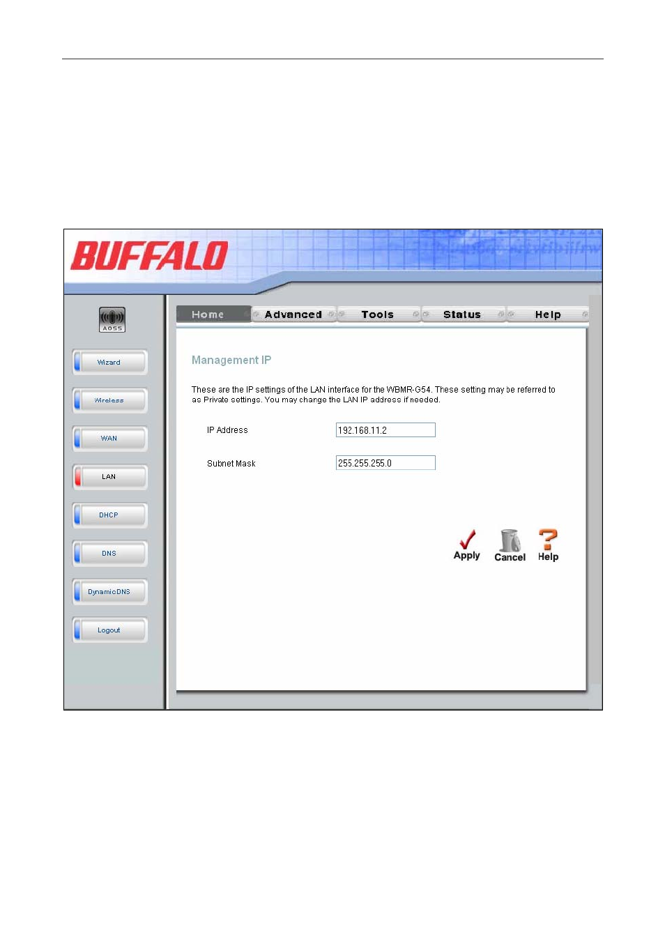 Lan clients | Buffalo Technology WBMR-G54 User Manual | Page 71 / 121