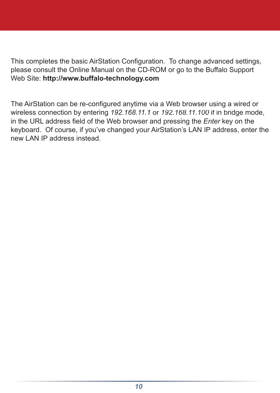 Buffalo Technology WHR-HP-G54 User Manual | Page 10 / 16