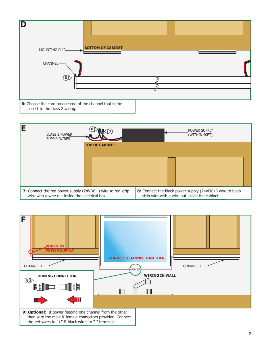 Edge Lighting 45° Light Channel 24V High Output User Manual | Page 2 / 3