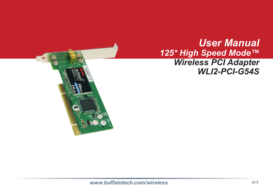 Buffalo Technology WLI2-PCI-G54S User Manual | 45 pages
