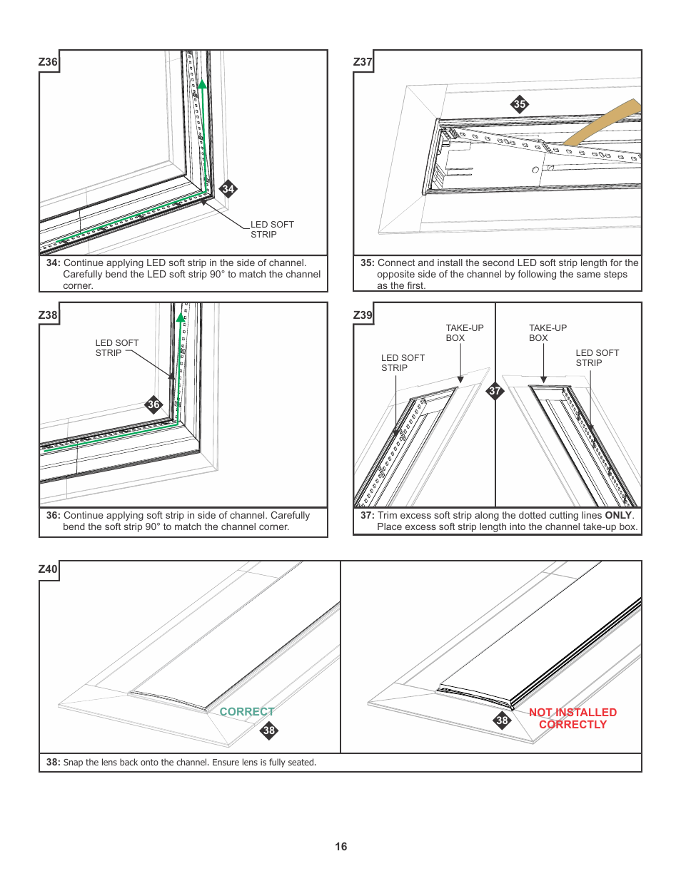 Edge Lighting TruLine 1.6A, 24VDC - Plaster-In LED system User Manual | Page 17 / 17