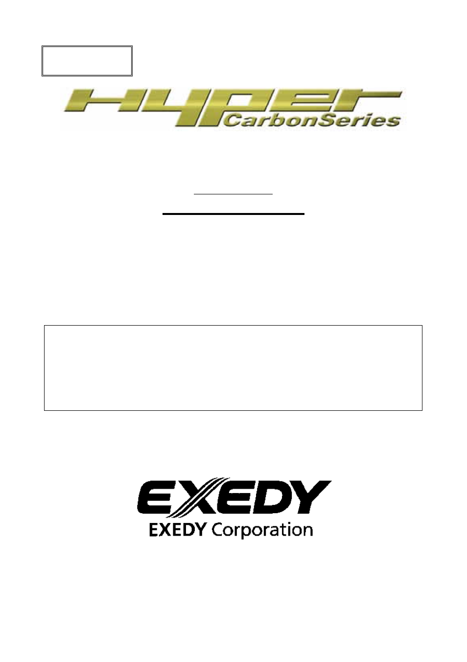 EXEDY Carbon Multi User Manual | 19 pages