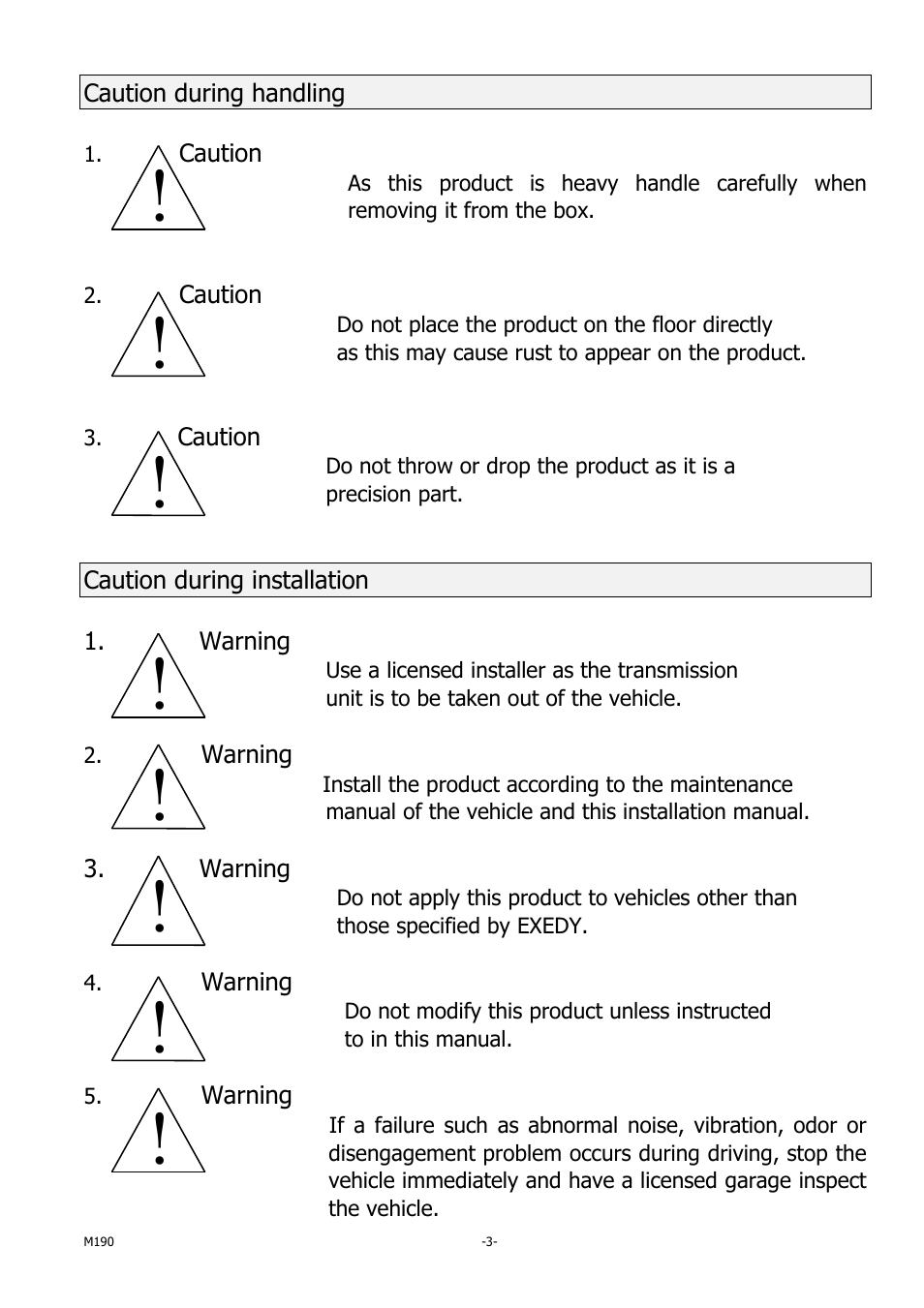 EXEDY GT04SD Multi User Manual | Page 3 / 8