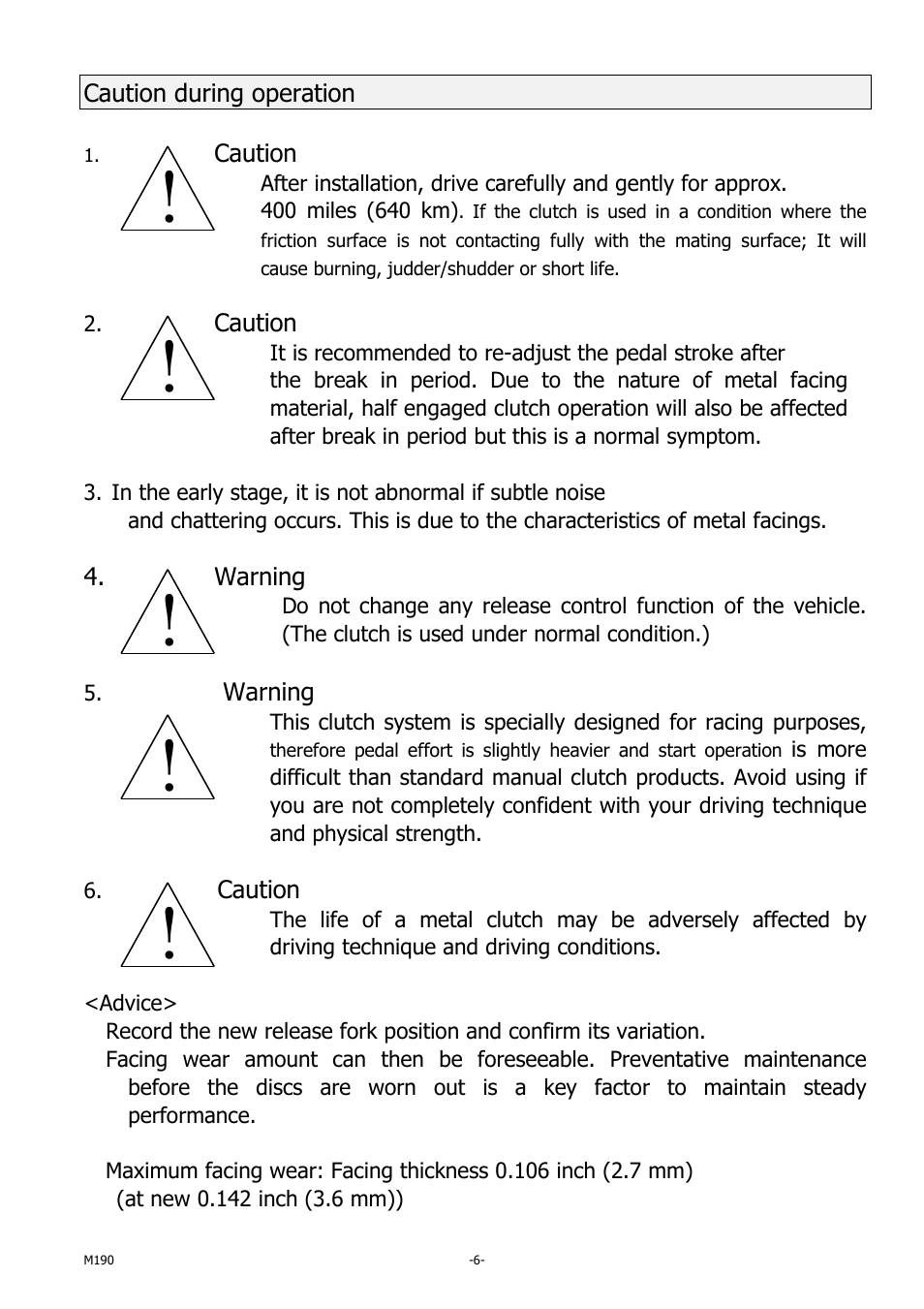 EXEDY GT04SD Multi User Manual | Page 6 / 8