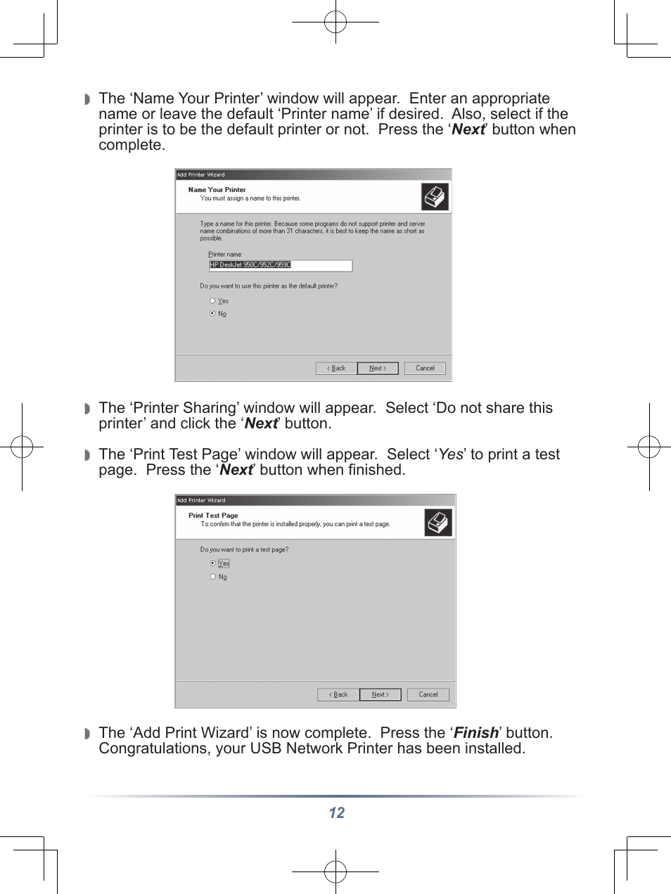 Buffalo Technology Buffalo Network USB Print Server LPV3-U2 User Manual | Page 12 / 24