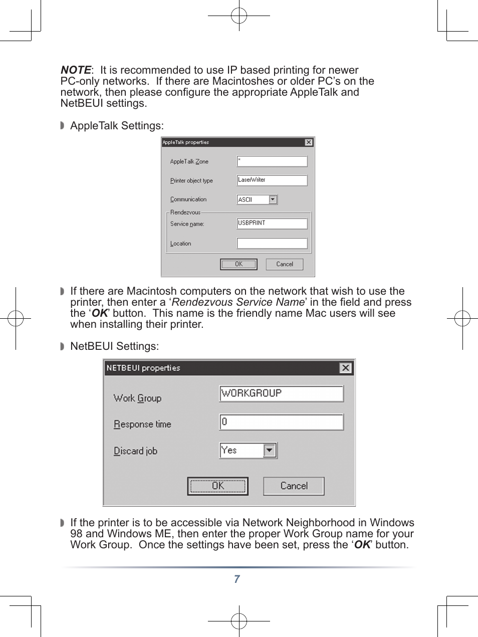 Buffalo Technology Buffalo Network USB Print Server LPV3-U2 User Manual | Page 7 / 24