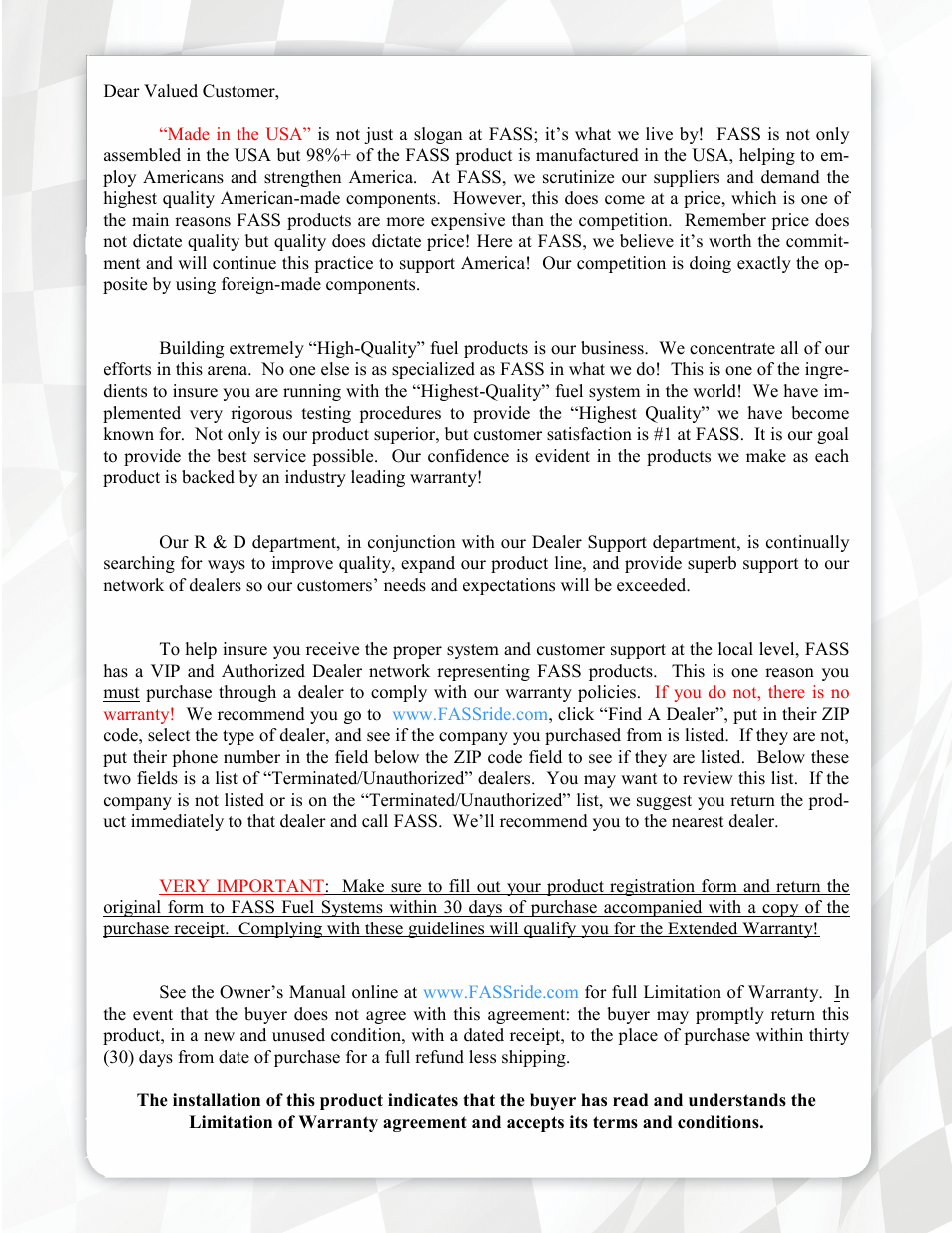 FASS T D09 095G User Manual | Page 2 / 19