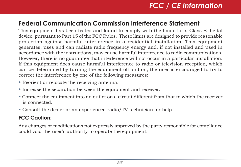 Fcc / ce information | Buffalo Technology WHR-G300N User Manual | Page 37 / 48