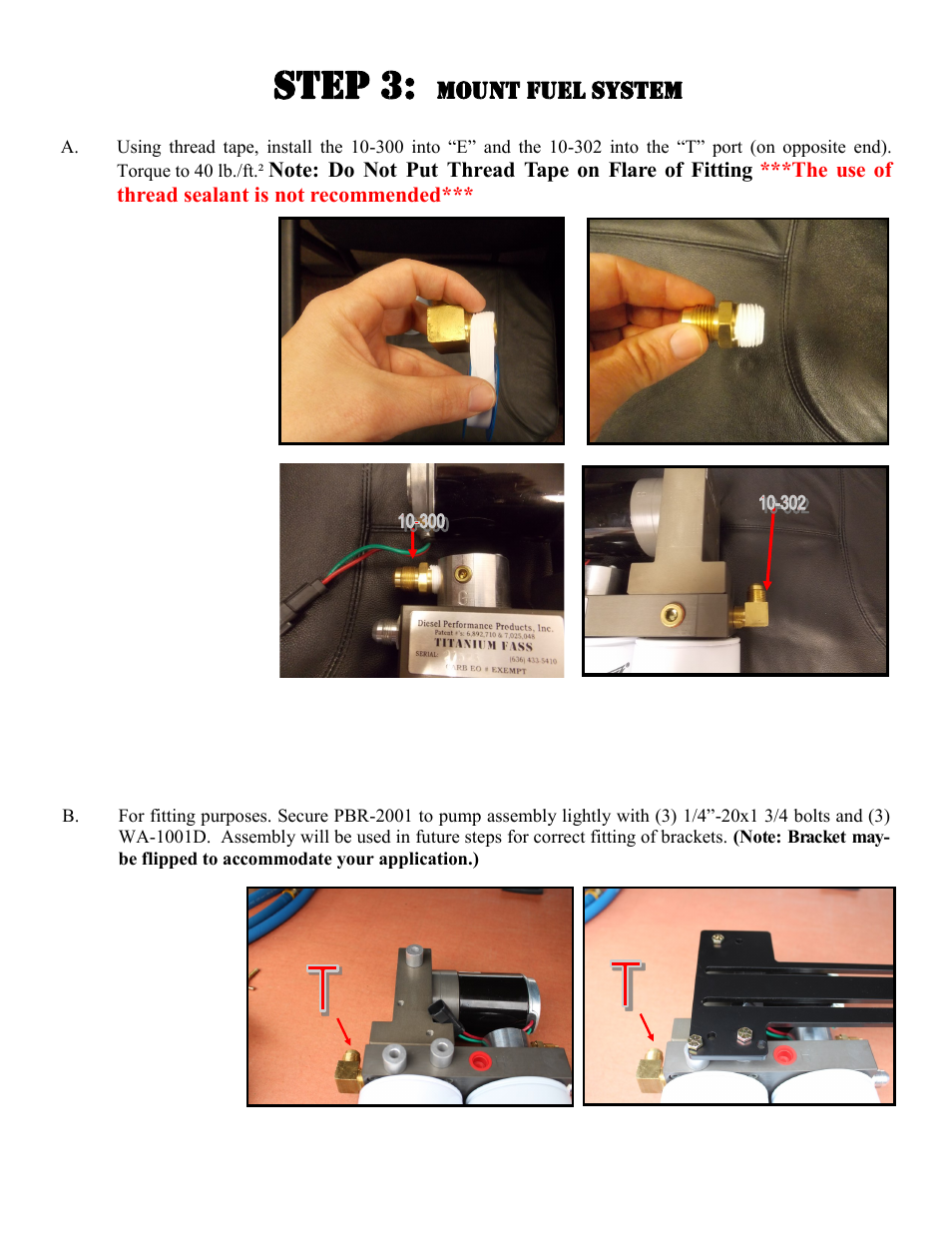 Step 3 | FASS T F16 220G User Manual | Page 11 / 20