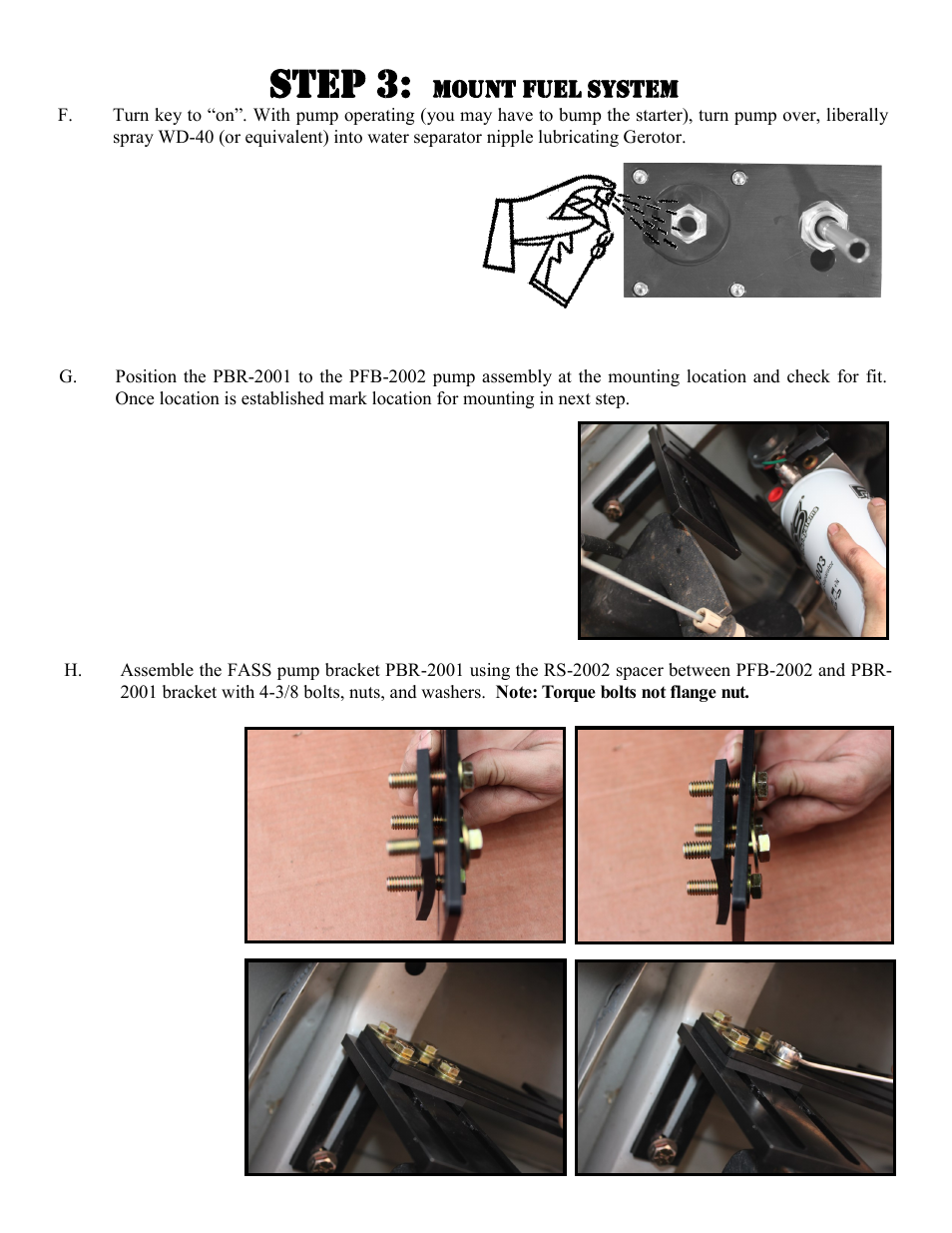 Step 3 | FASS T F16 220G User Manual | Page 13 / 20