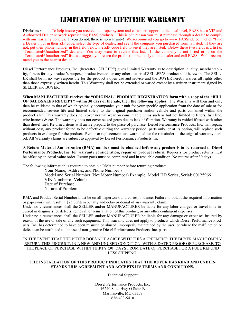 FASS T F14 125G User Manual | Page 20 / 21