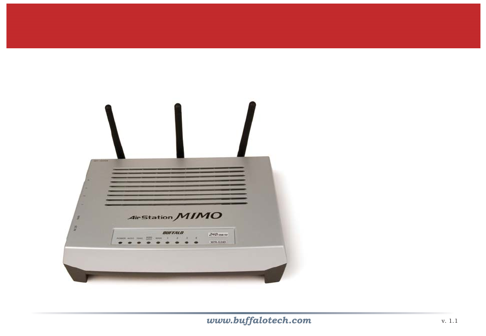 Buffalo Technology Buffalo AirStation MIMO240 Wireless Cable/DSL Router WZR-G240 User Manual | 74 pages