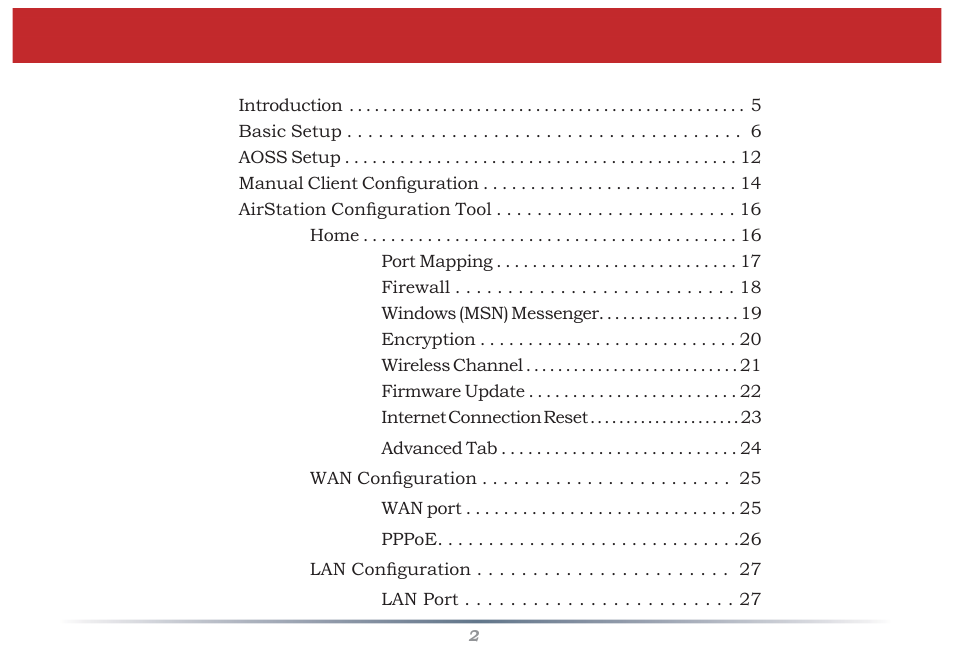 Buffalo Technology Buffalo AirStation MIMO240 Wireless Cable/DSL Router WZR-G240 User Manual | Page 2 / 74