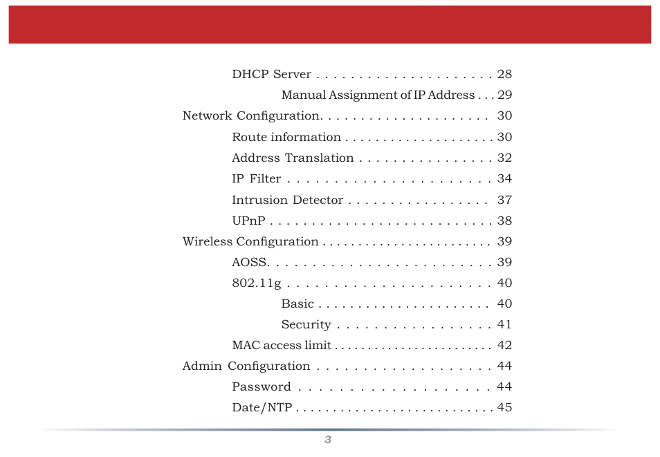 Buffalo Technology Buffalo AirStation MIMO240 Wireless Cable/DSL Router WZR-G240 User Manual | Page 3 / 74