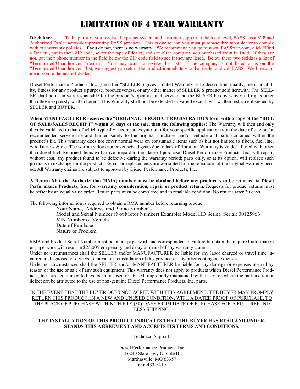 FASS T 150G User Manual | Page 22 / 23