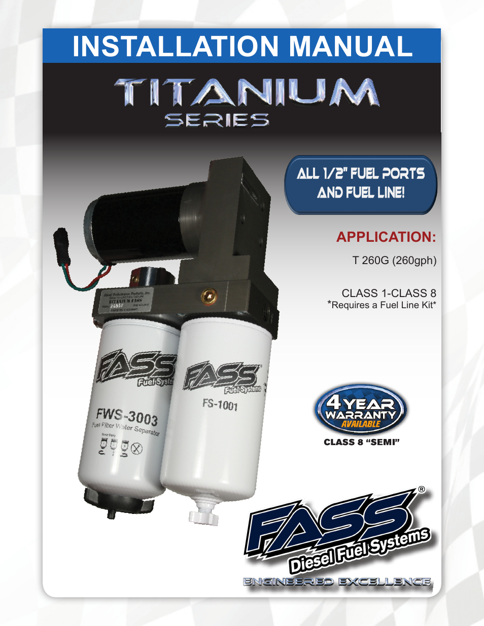 FASS T 260G User Manual | 23 pages