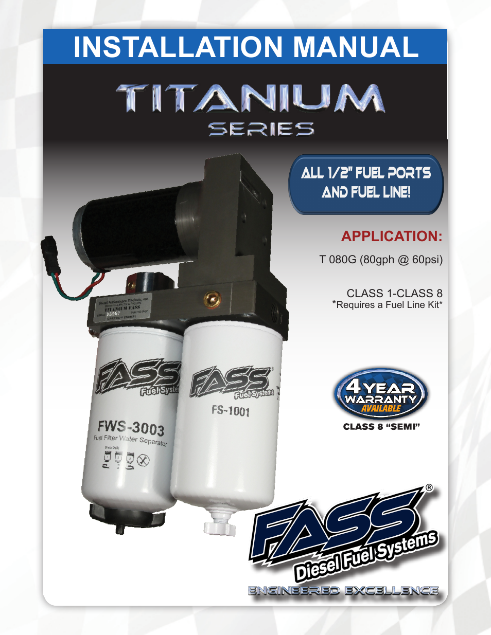 FASS T 080G User Manual | 23 pages