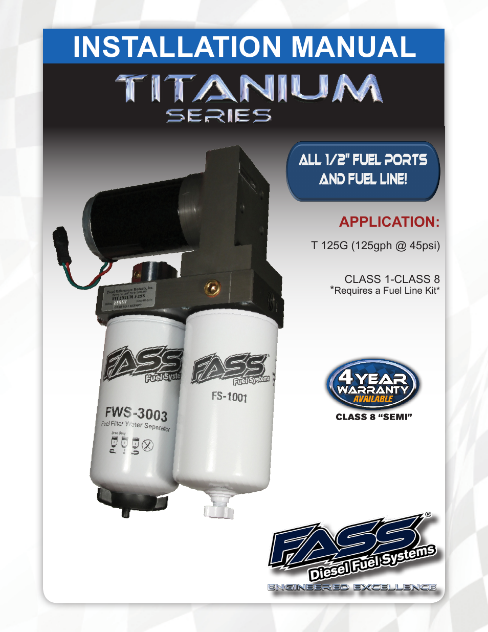 FASS T 125G User Manual | 23 pages