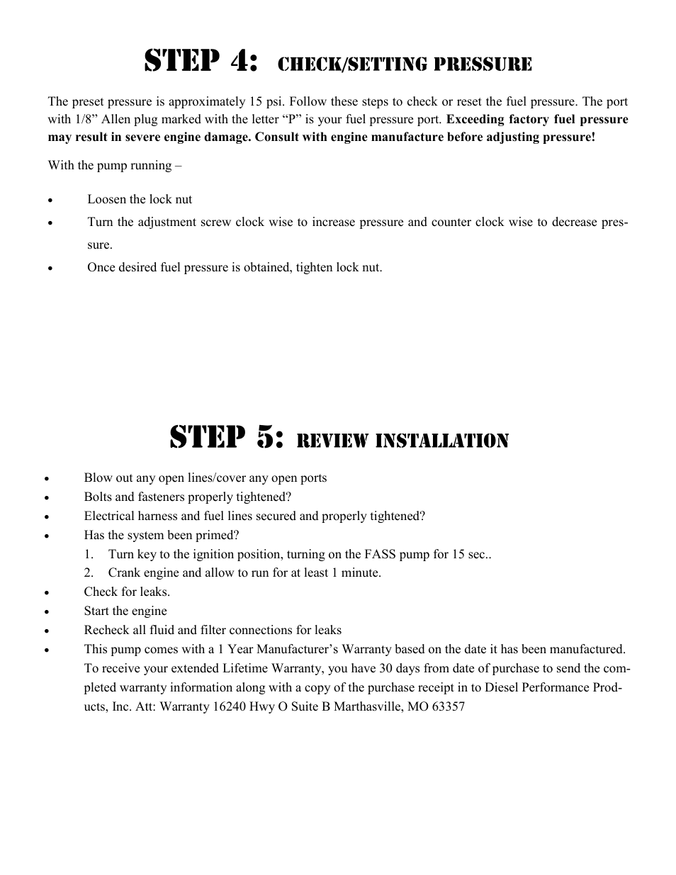 FASS FA D09 095G User Manual | Page 13 / 15