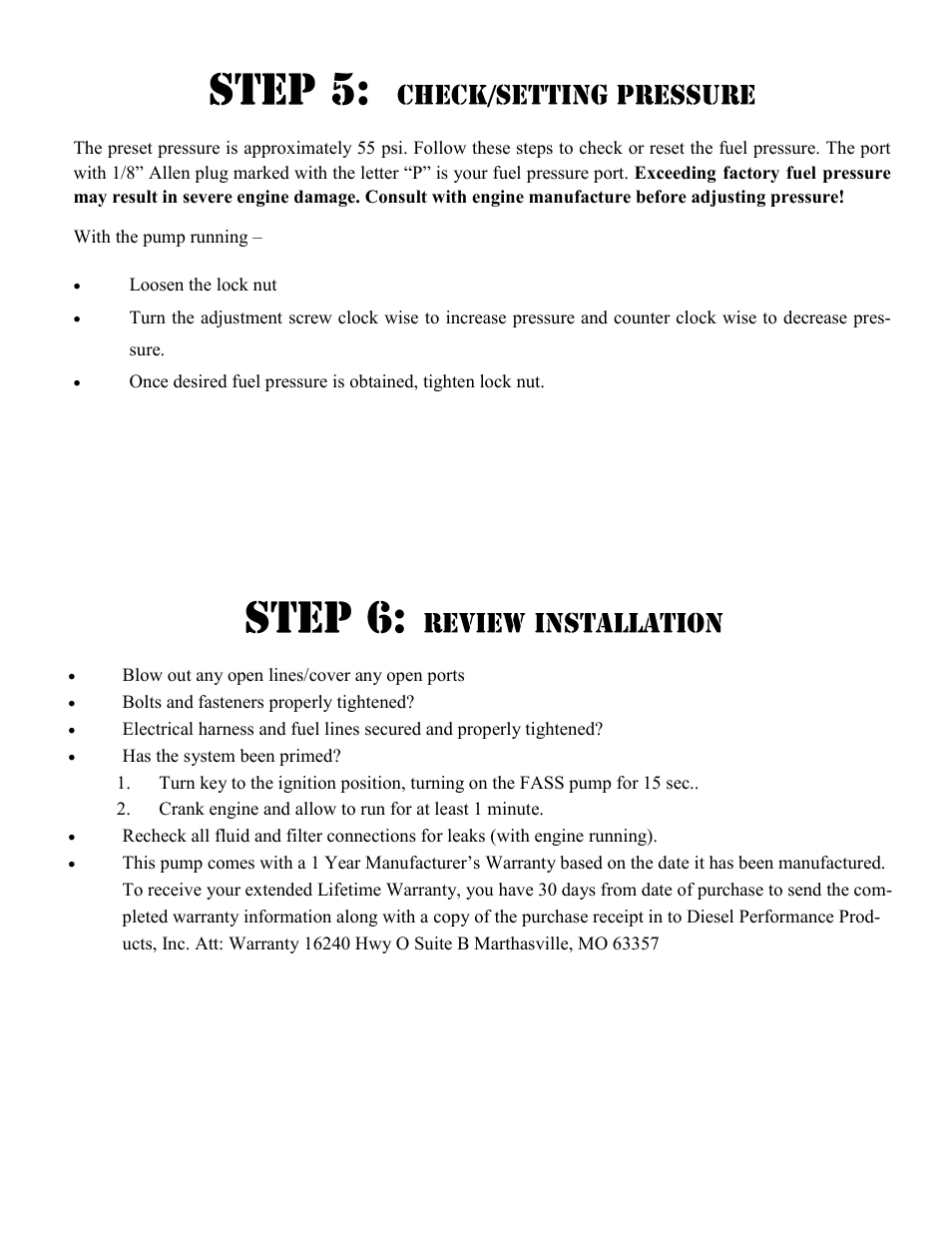 FASS FA F17 125G User Manual | Page 17 / 19