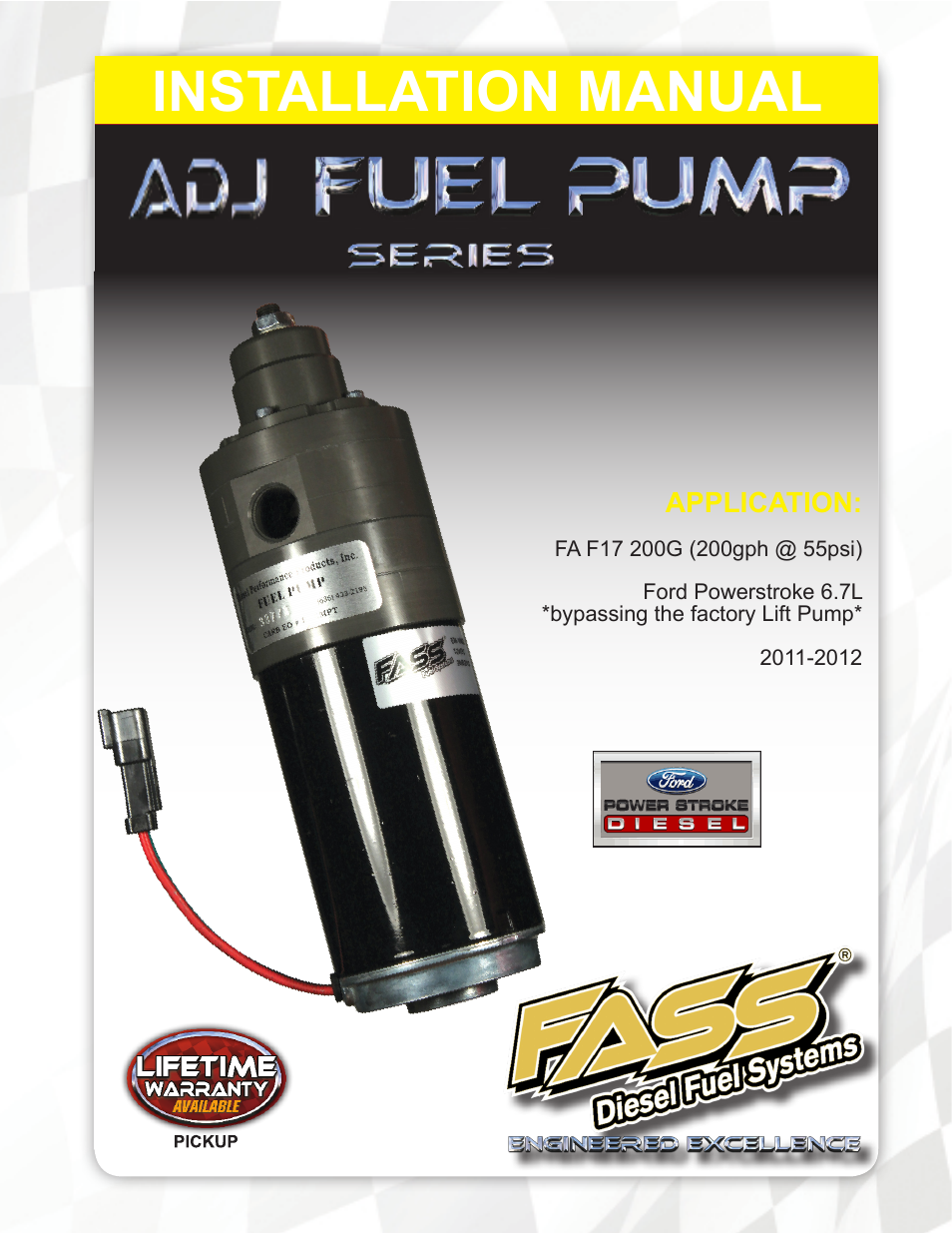FASS FA F17 200G User Manual | 19 pages